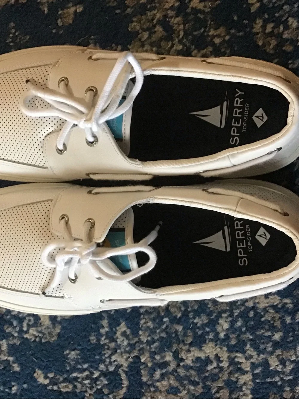 Sperry Soletide 2-Eye White Perforated Boat Sneakers